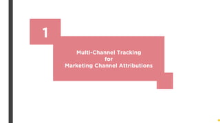 Multi-Channel Tracking
for
Marketing Channel Attributions
1
 