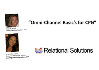 “Omni-Channel Basic’s for CPG”  