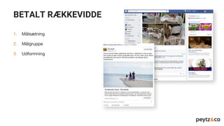 BETALT RÆKKEVIDDE
1. Målsætning
2. Målgruppe
3. Udformning
 