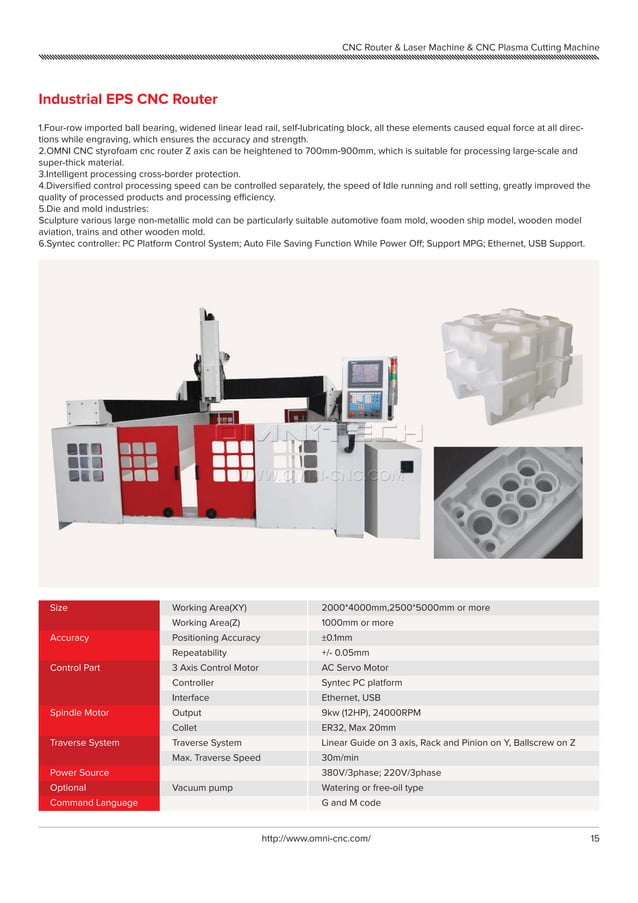 Omni China CNC Router Catalog PDF