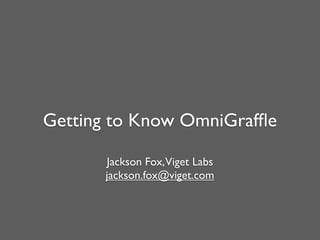 Getting to Know OmniGrafﬂe

      Jackson Fox, Viget Labs
      jackson.fox@viget.com
 