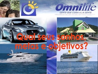Qual seus sonhos, metas e objetivos? 