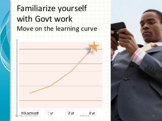 Familiarize yourself
 with Govt work
 Move on the learning curve




Sunday, 17 Feb 2013   Mathew   11
 