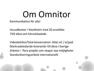 Omnitor | PPT
