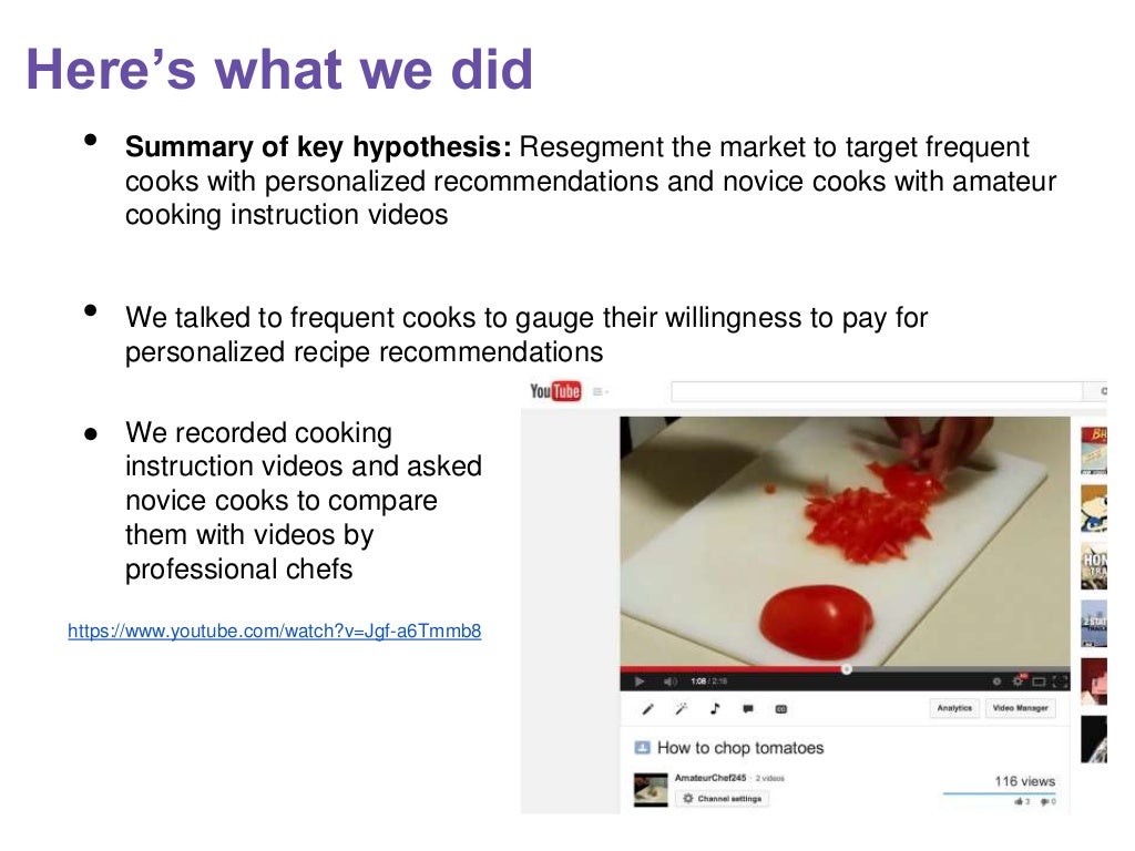 Heres what we did •