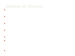 Medidas de Clístenes Estabeleceu a igualdade de direitos políticos para todos os cidadãos independentemente  da sua riqueza Dividiu a Península da Ática em 10 tribos , incluindo cada tribo membros de todos os grupos sociais Dividiu o território da ática em 100 demos ( pequenos territórios) e atribuiu 10 a cada tribo Cada demo incluía uma zona de campo, cidade e costa para que todos tivessem acesso aos mesmos bens Estabeleceu que cada tribo nomearia 50 cidadão para a Bulé Concedeu aos cidadãos os seguintes direitos: Isegoria ou liberdade de expressão; Isocracia ou igualdade de acesso aos cargos políticos e Isonomia ou igualdade perante a lei Criou a lei do Ostracismo 
