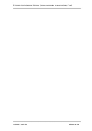 O Modelo Auto-Avaliação 1