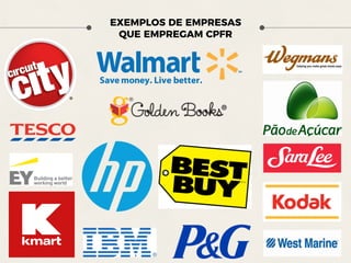 EXEMPLOS DE EMPRESAS
QUE EMPREGAM CPFR
 
