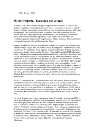 O modernismo no brasil