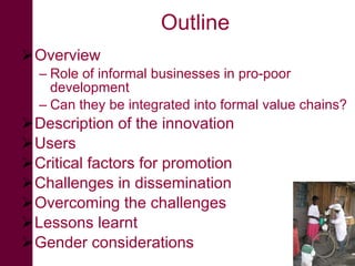 Commercialised supply of training & certification to improve quality and safety of animal products and exploit market demand