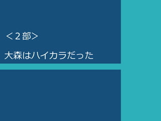 ＜２部＞
大森はハイカラだった
 