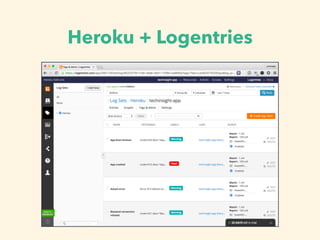 Heroku + Logentries
 