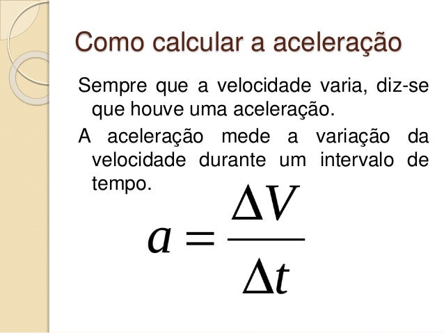 Resultado de imagem para aceleraÃ§Ã£o