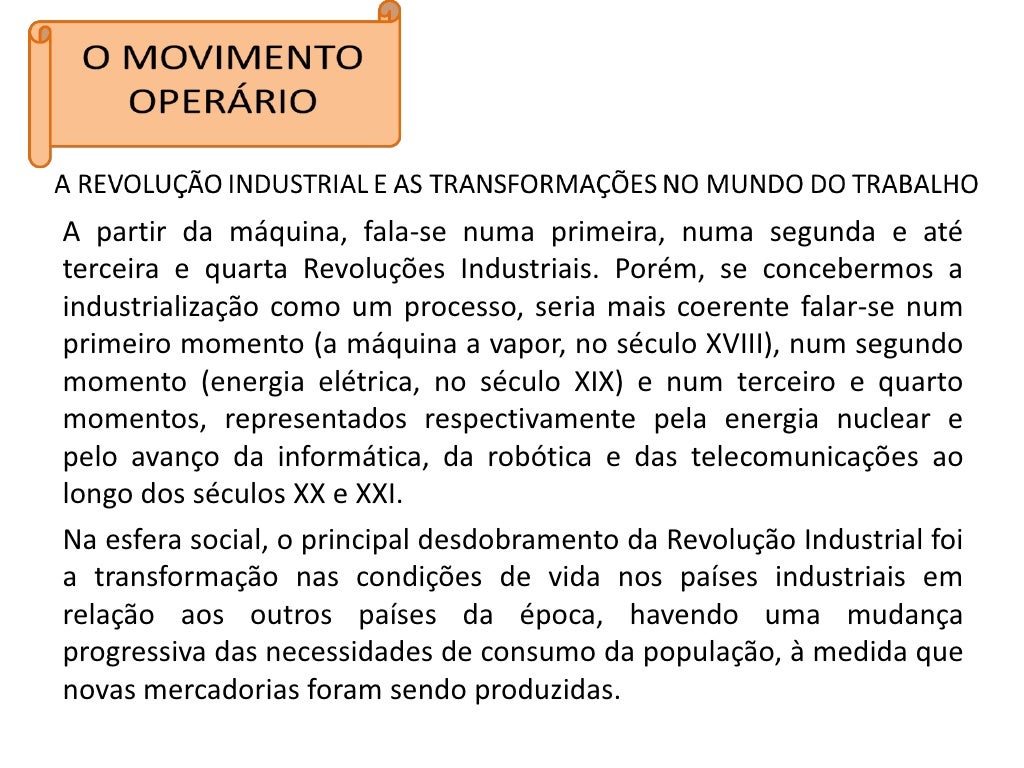 Movimento Operário Mapa Mental - NAZAEDU