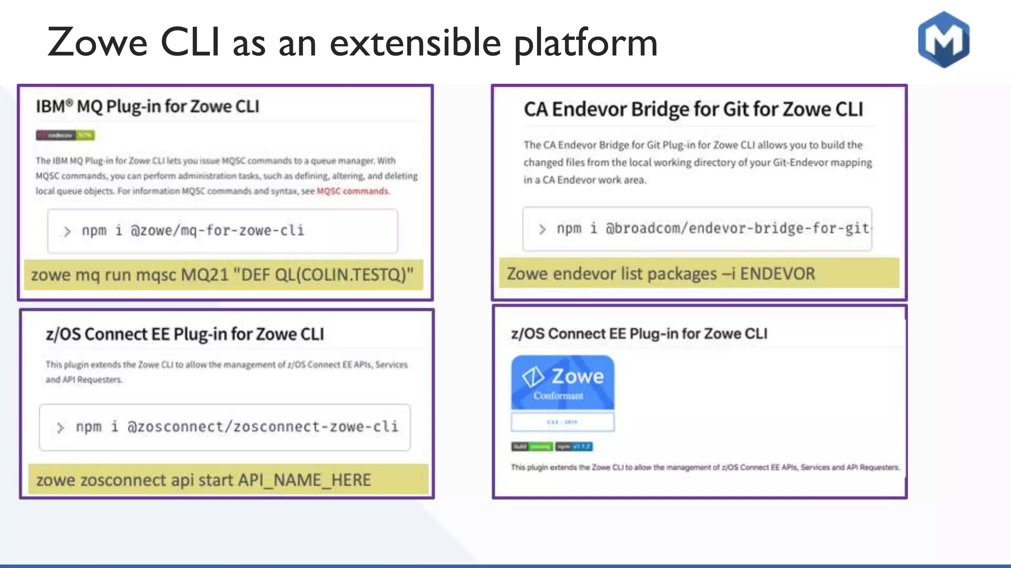 Zowe CLI as an extensible platform
 