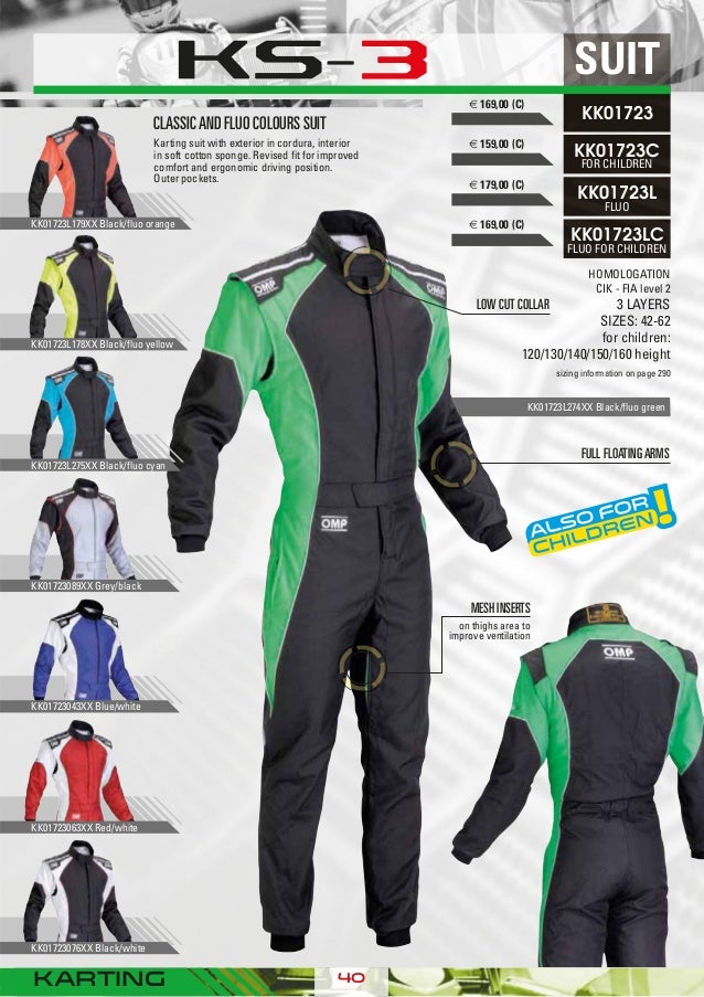 OMP KS-3 Suit Black White Size 62 Go Karting Racing Sport Overall CIK 3 Layers
