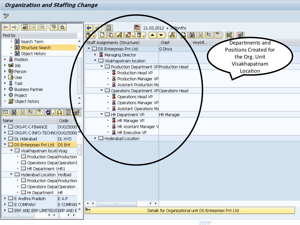 Organizational ManagementSAP HR