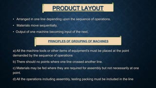 Product and Process Layout | PPT