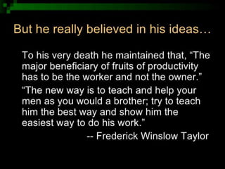 Taylorism and Fayolism