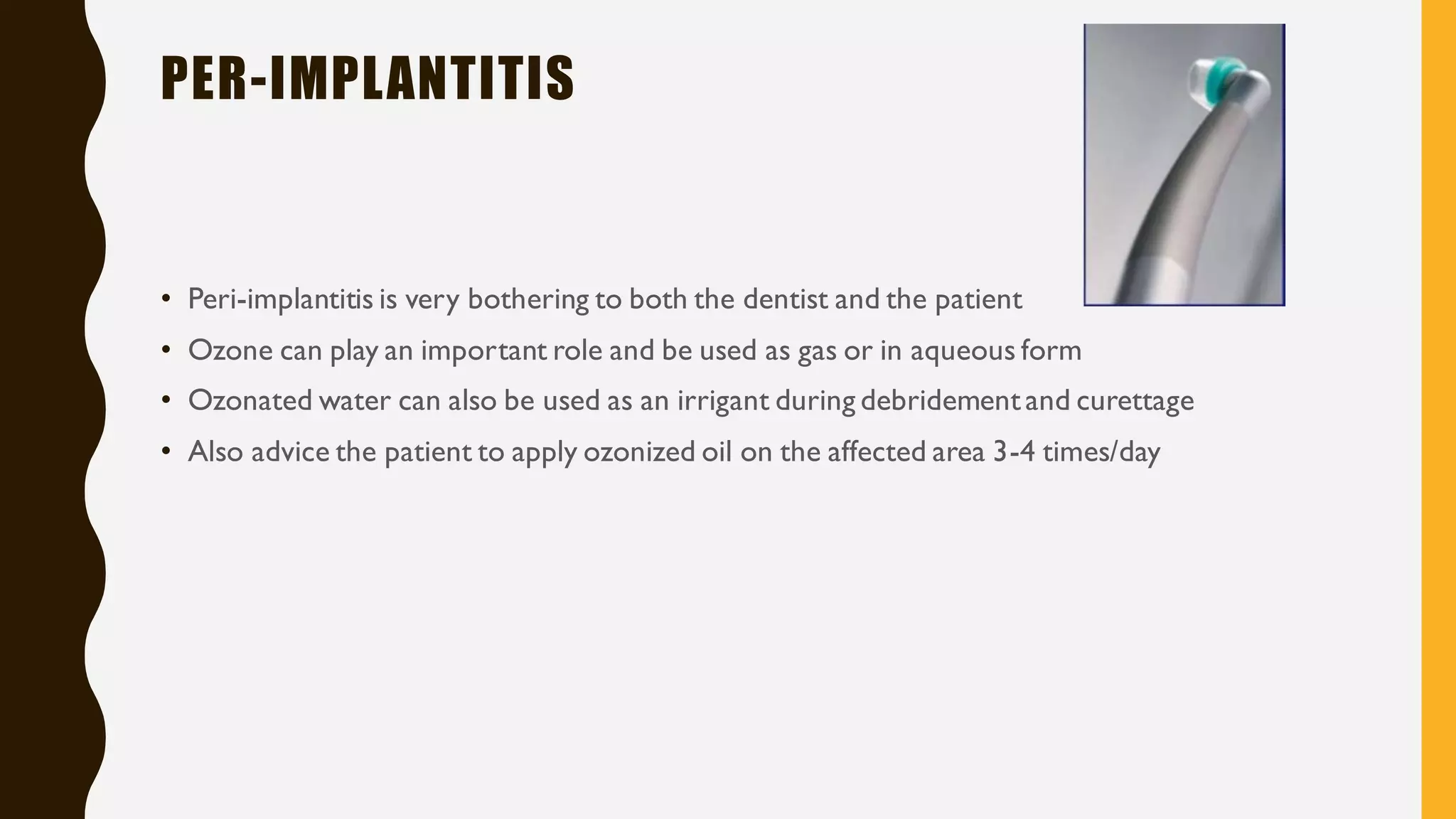 ozone therapy in dentistry