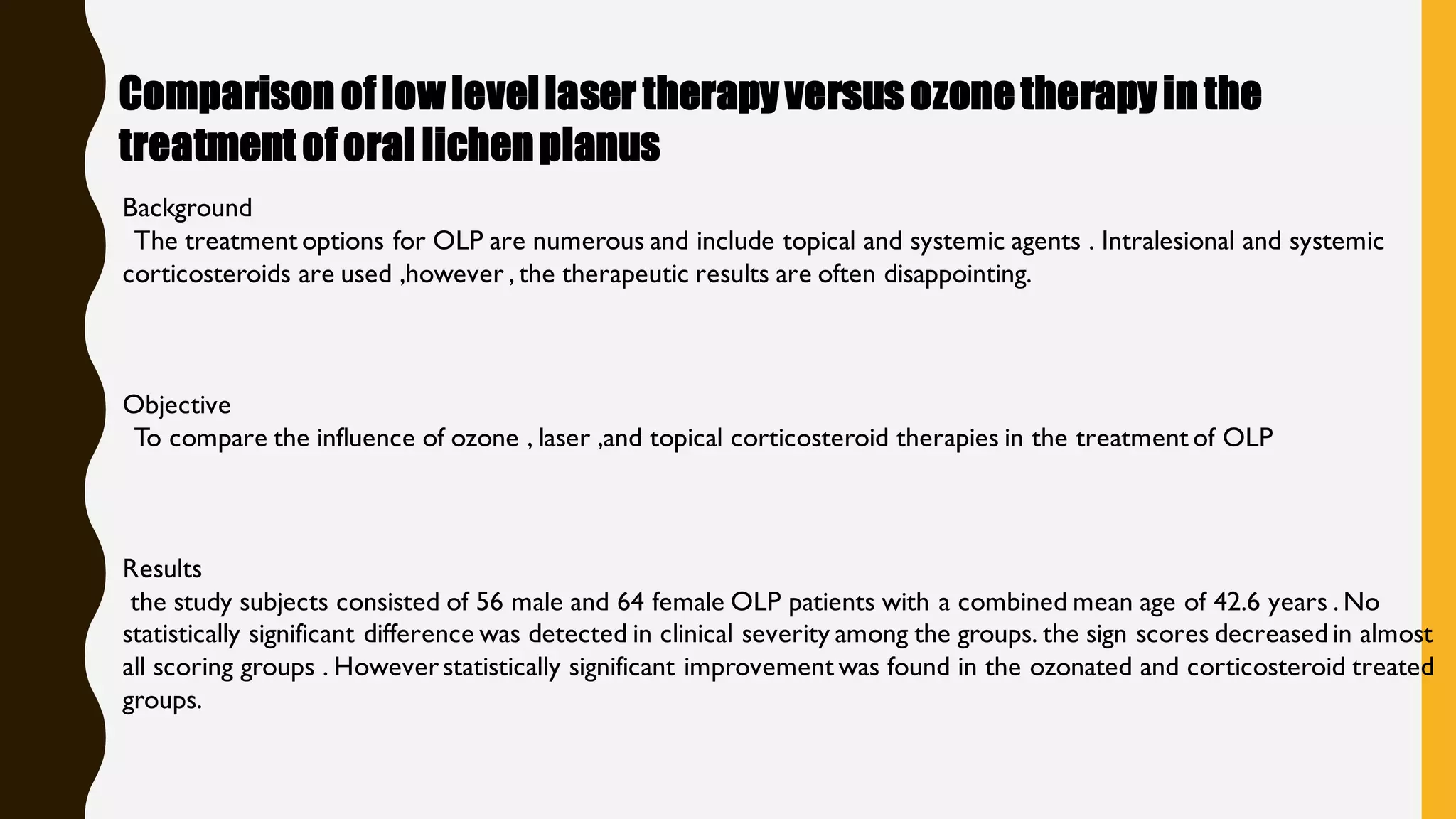 ozone therapy in dentistry