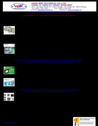 BẢNG GIÁ THIẾT BỊ OMRON THÔNG DỤNG
(Áp dụng từ ngày 01-07-2012 - Giá có thể thay đổi mà không báo trước)(giá chưa bao gồm VAT)
Hình ảnh

Mã hàng

Mô tả

Bảng giá

Bộ điều khiển lập trình đơn giản, có bàn phím, màn hình và đồng hồ thời gian thực
ZEN-10C1AR-A-V2

Nguồn 100-240V, 6 input AC, 4 ngõ ra relay 8A

3.780.000

ZEN-10C1DR-D-V2

Nguồn 12-24VDC, 6 input DC, 4 ngõ ra relay 8A

3.843.000

ZEN-10C3AR-A-V2

Nguồn 100-240V, 6 input AC, 4 ngõ ra relay 8A (ko mở rộng)

3.108.000

ZEN-10C3DR-D-V2

Nguồn 12-24VDC, 6 input DC, 4 ngõ ra relay 8A (ko mở rộng)

3.192.000

ZEN-20C1AR-A-V2

Nguồn 100-240V, 12 input AC, 8 ngõ ra relay 8A

5.040.000

ZEN-20C1DR-A-V2

Nguồn 12-24VDC, 12 input AC, 8 ngõ ra relay 8A

5.040.000

ZEN-20C3AR-A-V2

Nguồn 100-240V, 12 input AC, 8 ngõ ra relay 8A (ko mở rộng)

4.242.000

ZEN-20C3DR-D-V2

Nguồn 100-240V, 12 input AC, 8 ngõ ra relay 8A (ko mở rộng)

4.242.000

ZEN-8E1DR

Module mở rộng 4 input DC, 4 ngõ ra relay 8A

2.161.000

ZEN-8E1AR

Module mở rộng 4 input AC, 4 ngõ ra relay 8A

2.262.000

ZEN-CIF01

Cáp lập trình giao tiếp Computer

2.604.000

NT11-SF121B-EV1

LCD 100x40mm, có chiếu sáng nền, 4 dòng 20 ký tự, 4 phím điều khiển chức
năng và bàn phím đặt số liệu, 250 trang màn hình, IP65. Có cổng nối máy in

12.306.000

NT21-ST121B-E

5,2", 260x140 dots, Monochrome STN, 3999 trang màn hình,
Dung lượng nhớ chương trình: 512KB. Diện tích hiển thị thực: 117x63mm

19.824.000

Màn hình cảm ứng. Truyền thông RS-232C/485/422A, Lập trình qua cổng USB, trao đổi truyền dữ liệu bằng thẻ nhớ
USB tiện lợi. Chức năng bàn phím lập trình cho CP1L/H. Nhiều chức năng cao cấp
NV3W-MR20

3,1", 128x64 pixels, STN color xanh lá, cam, đỏ. Giao tiếp tất cả các
loại PLC, vỏ màu đen, IP65

NV4W-MR21

4,6", 320x120 pixels, STN color xanh lá, cam, đỏ. Giao
tiếp tất cả các loại PLC vỏ màu đen, IP65

12.663.000

NP5-MQ000B

5,7", 320x240 pixels, Monochrome STN kết hợp với
3 phím chức năng, vỏ màu đen, IP65

16.527.000

NP5-MQ0001B

5,7", 320x240 pixels, Monochrome STN kết hợp với
6 phím chức năng, vỏ màu đen, IP65

16.527.000

NP5-SQ000B

5,7", 320x240 pixels, STN color, kết hợp với 3 phím
chức năng, vỏ màu đen, IP65

21.105.000

NP5-SQ001B

5,7", 320x240 pixels, Monochrome STN kết hợp với
6 phím chức năng, vỏ màu đen, IP65

21.105.000

6.720.000

Màn hình cảm ứng cao cấp. Tích hợp nhiều tính năng mới. Lập trình cổng USB, thẻ nhớ CF, chuyển đổi
chương trình dễ dàng. Kết nối với PLC thông qua nhiều chuẩn mạng. Thư viện hình ảnh
NS5-SQ10B-ECV2

LCD 5,7", STN 320x240 pixels, 4,096 màu, vỏ đen, 60MB
screen data capacity. Support CJ2 EtherNet/IP and Pict Bridge

25.200.000

NS10-TV01B-V2

LCD 10", TFT 640x480 pixels, 32.768 màu, vỏ đen, 60MB
screen data capacity support CJ2 EtherNet/IP and Pict Bridge

74.886.000

dacnhanauto@gmail.com

Ghi chú

 