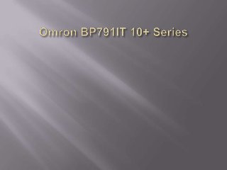 Omron bp791 it 10+ series