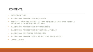 Oral medicine and radiology- radiation safety and protection | PPTX