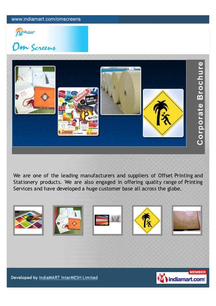 Om Screens, Pune, Offset Printing Services