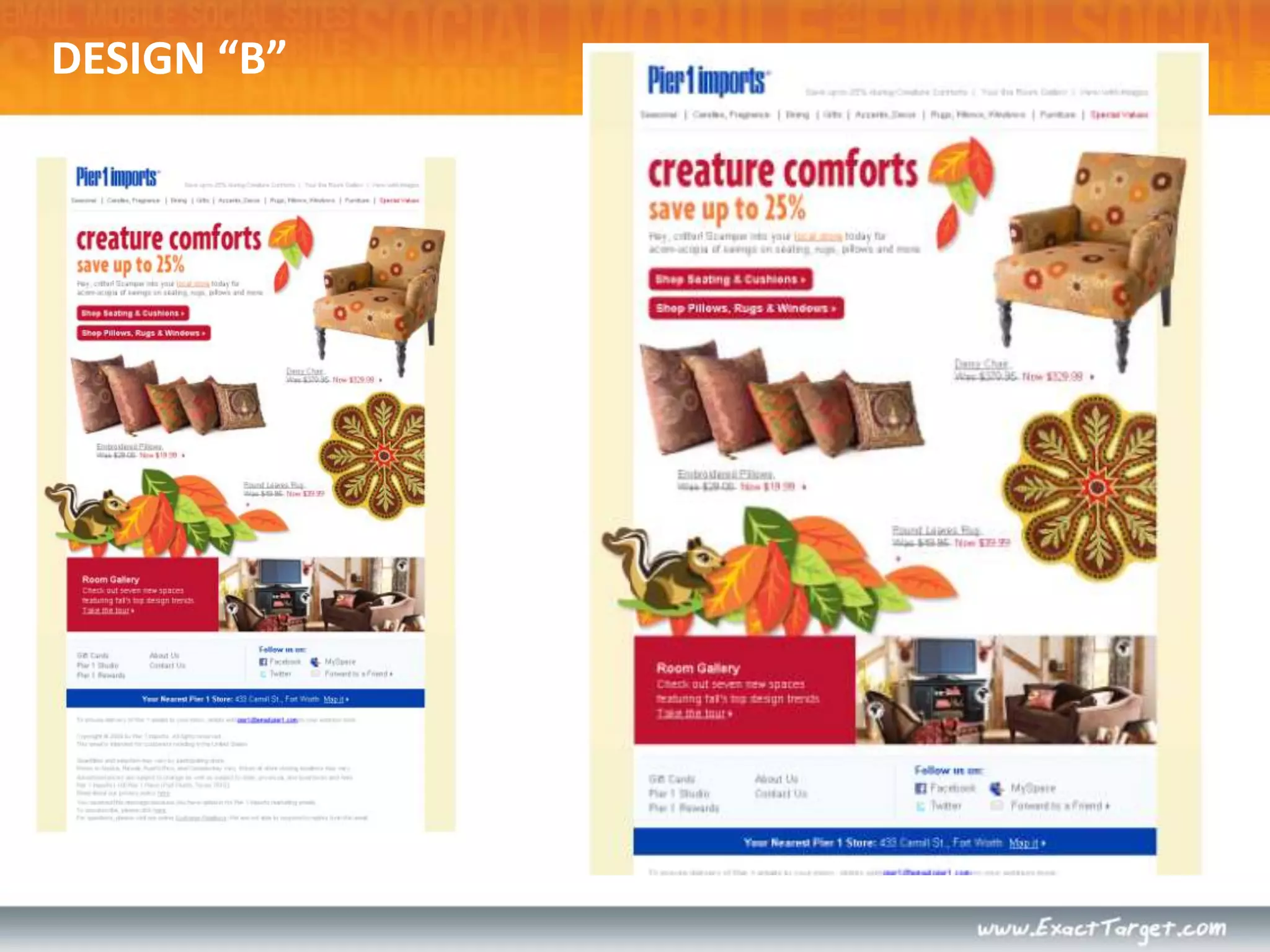 Use font colors and sizes to create a visual hierarchy