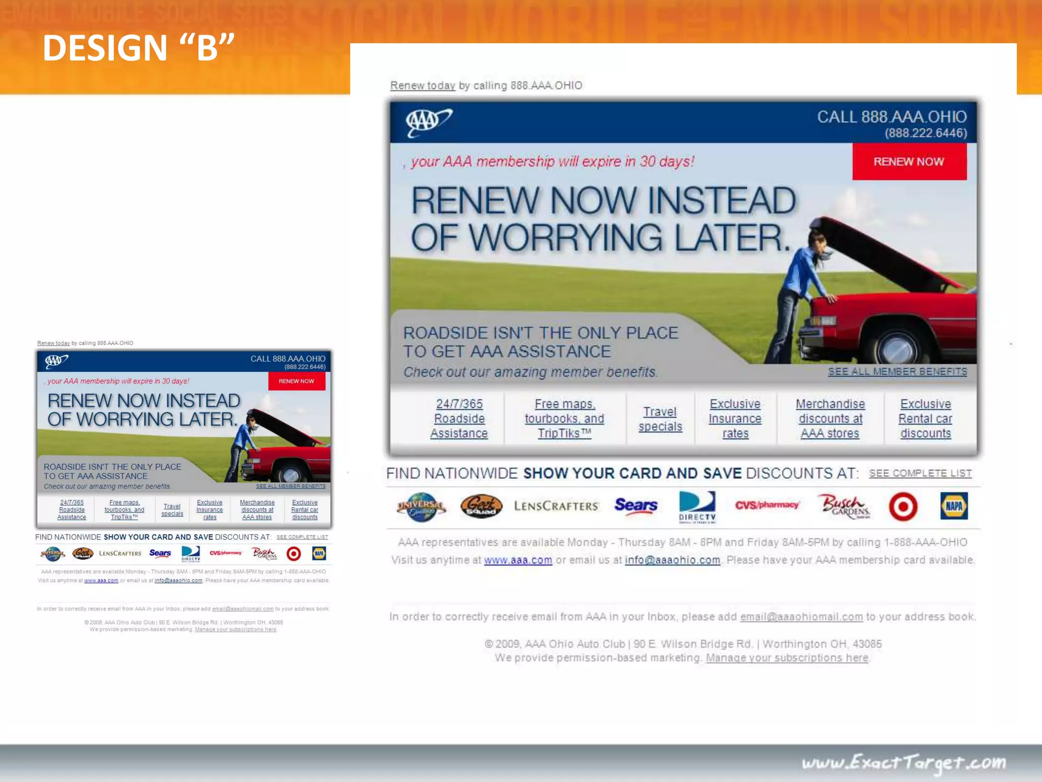 One-column designs hold up best on mobile devicesLANDING PAGE TIPSLeverage web analytics to design for your audienceMonitor Resolution, Browser, User behavior