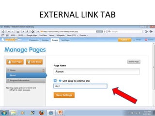 EXTERNAL LINK TAB 