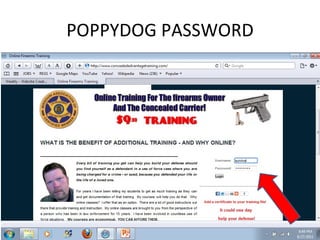 POPPYDOG PASSWORD 