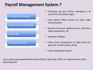 Office Management System (OMS) for CA/CMA/CS/Lawyers - WebSito | PPTX