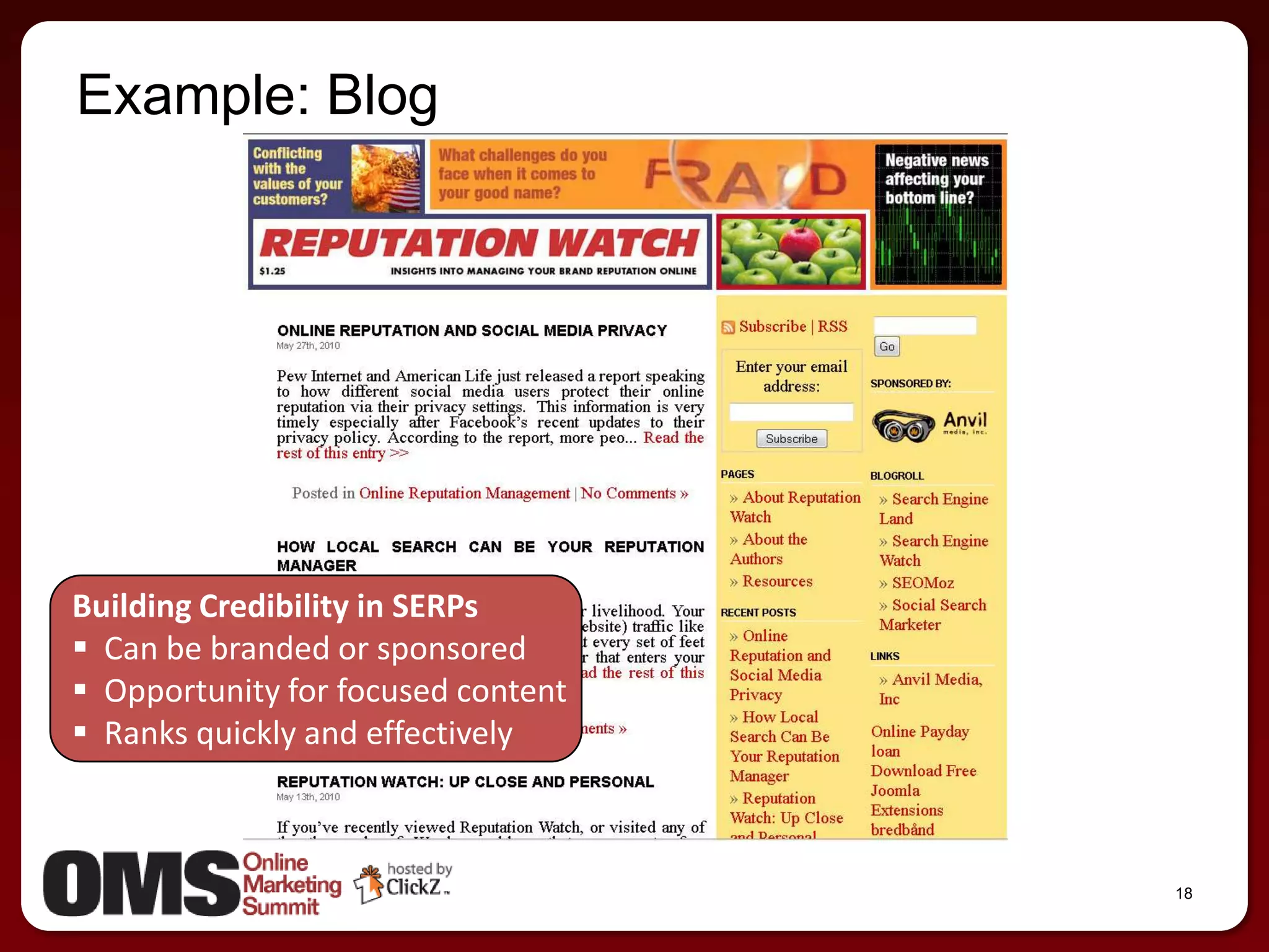 RSS + social profilesExample: White Paper Press Release12Release 2.0: SalesOptimize & syndicate