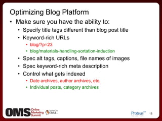One of the best ways to build organic links to your corporate domain
