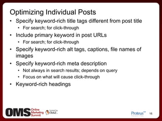 Drives relevant traffic