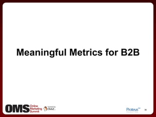 Members of the buying team + influencers (personas)