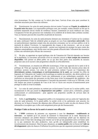 Note d’information/2009/1 Annexe 1
18
57. L’accroissement des efforts pour mettre en oeuvre la Déclaration de Paris sur l’...