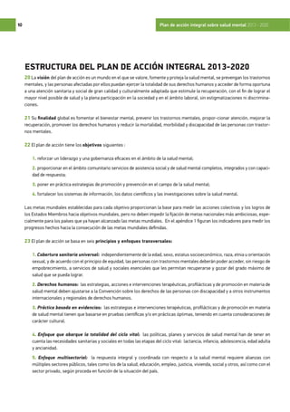 PLAN DE ACCIÓN EN SALUD MENTAL DE LA OMS | PDF