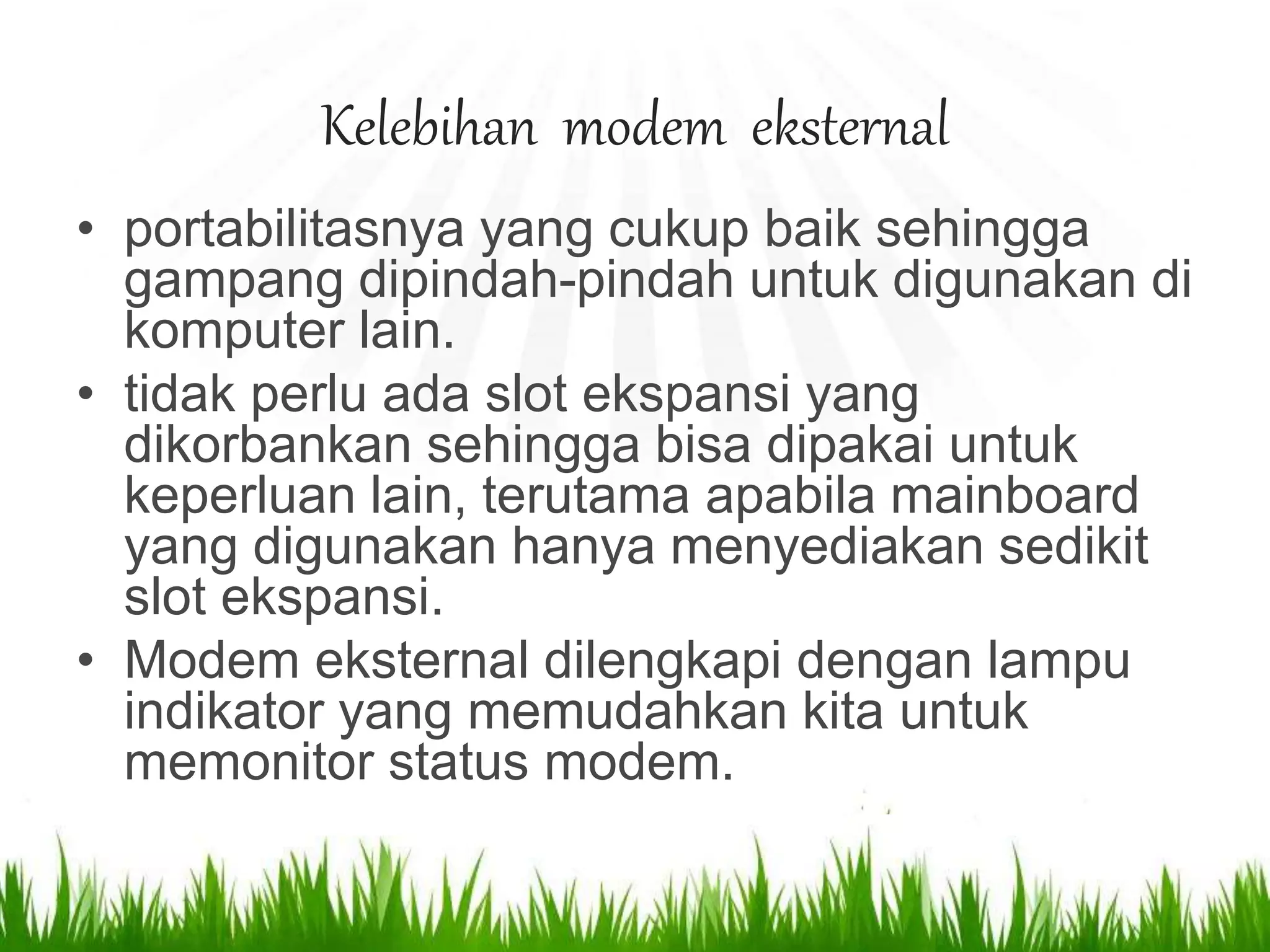 Penjelasan Lengkap tentang modem | PPT