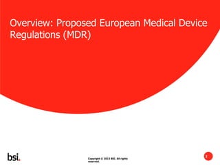 Steps to Compliance with the European Medical Device Regulations | PDF