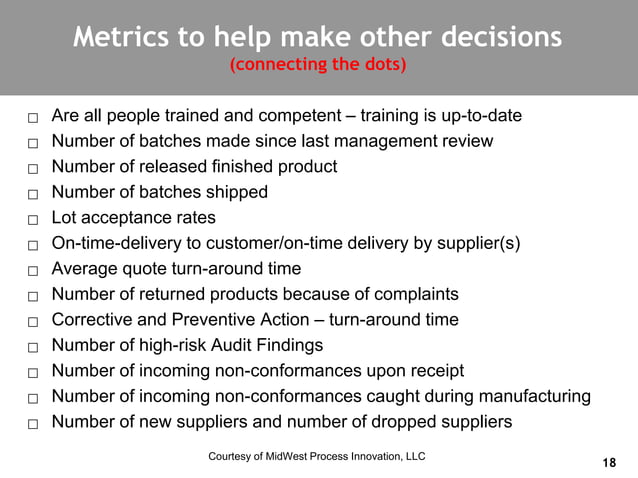 QMS Effectiveness Tracking And Trending Quality Data OMTEC 2017