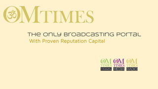 The Only Broadcasting Portal
With Proven Reputation Capital
 