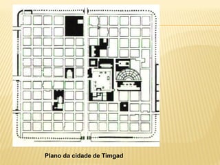 Plano da cidade de Timgad
 