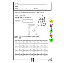 O mundo das letras r