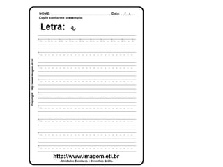 O mundo das letras r