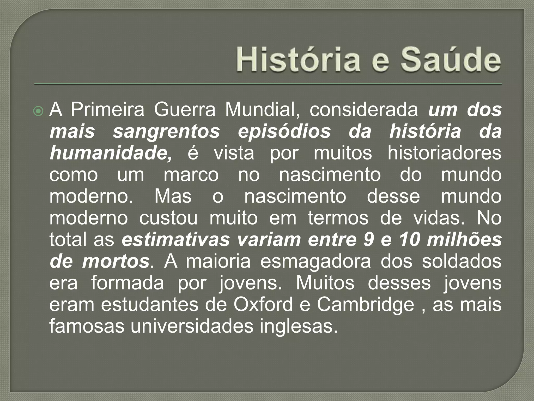 O mundo depois da primeira guerra mundial slide | PPTX