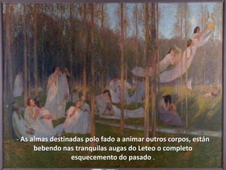 Os últimos consellos de AnquisesIllustrationen der BerlinerEneit-HandschriftDespois de que Anquises conducira o seu fillo por aqueles sitios, e inflamara o seu ánimo co desexo da futura gloria, advírtelle das guerras ás que ha  facer fronte, dálle noticias dos pobos de Laurento, a cidade de Latino, e aconséllao como resistir  as penalidades que lle esperan.                             