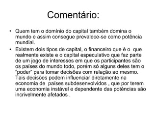 FRASE 38    É bem verdade que há uma grande diferença entre oferecer dinheiro ao sistema bancário, no caso a caderneta de poupança e tomar dinheiro emprestado, pois neste caso o cidadão coloca-se em posição de desvantagem, pois precisa de algo que não tem: capital. A exploração, com sabe em apenas este motivo, é inevitável. Por outro lado, a farra dos bancos no Brasil é algo  escandaloso; extorsivo. É uma verdadeira violência contra o cidadão.